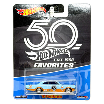 Hot Wheels 50th Favorites 1965 Ford Galaxie 1:64 Diecast Real Riders