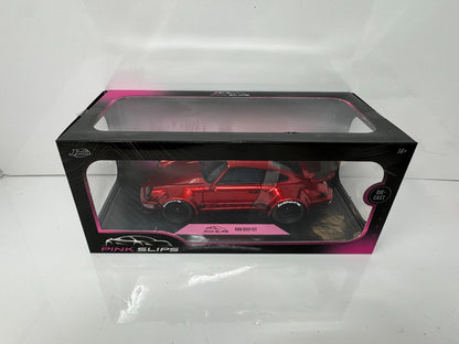 Jada Pink Slips Porsche 911 RWB Body Kit Red Chrome 1:18 Diecast