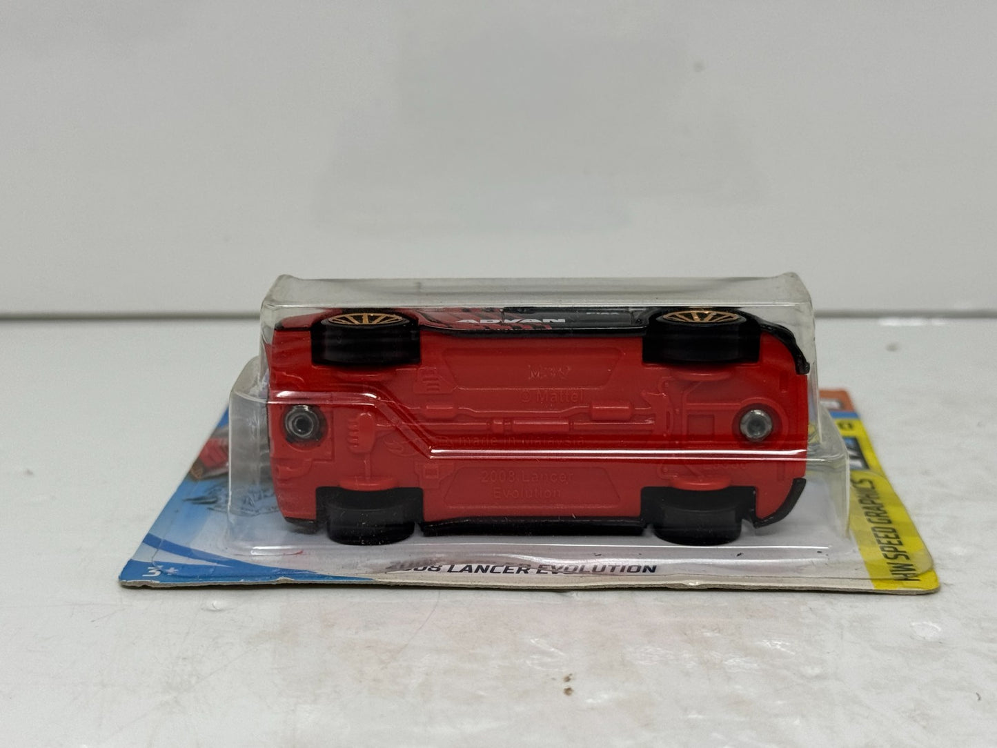 Hot Wheels Speed Graphics 2008 Lancer Evolution 1:64 Diecast Short Card