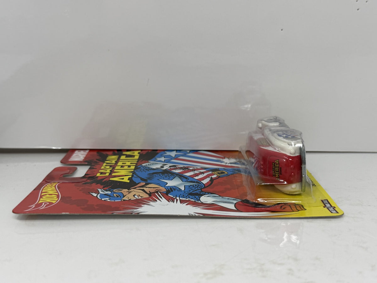 Hot Wheels Marvel Captain America 1938 Dodge Airflow 1:64 Diecast Real Riders