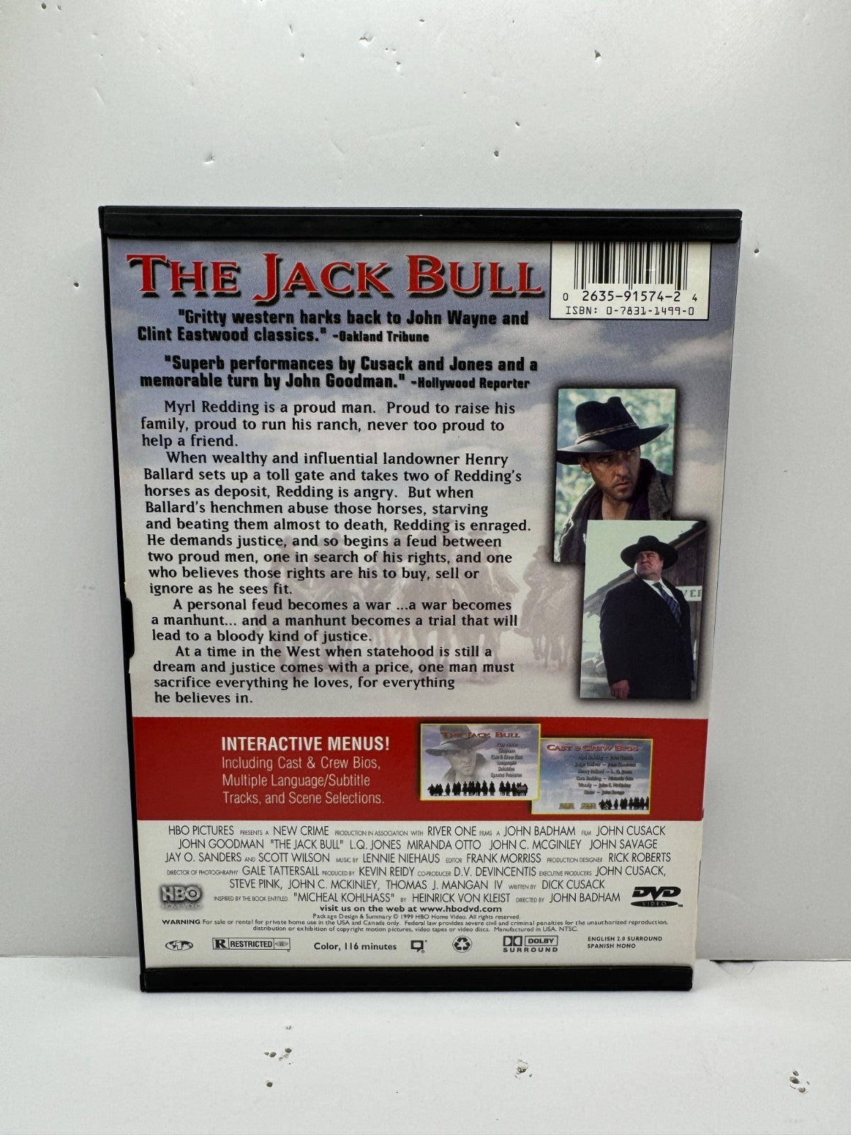 The Jack Bull (DVD) John Cusack Western