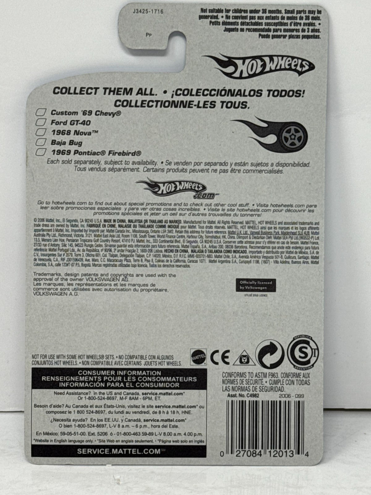 Hot Wheels Red Line Series Volkswagen Baja Bug 1:64 Diecast