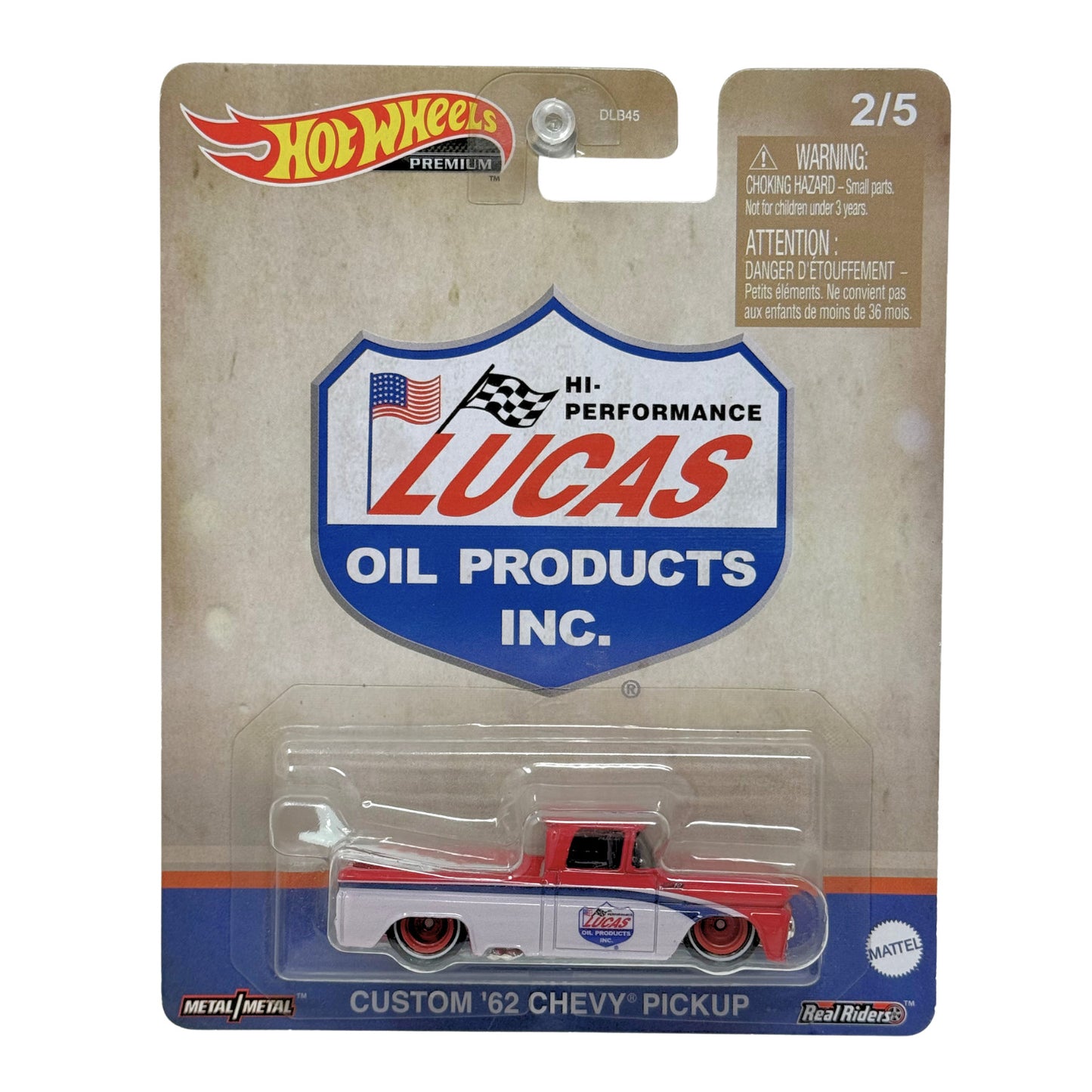 Hot Wheels Premium Lucas Oil Custom 1962 Chevy Pickup 1:64 Diecast