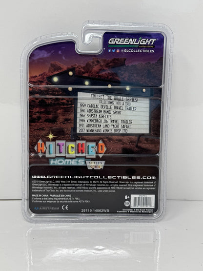 Greenlight Hitched Homes 1961 Airstream Bambi Sport Trailer CHASE 1:64 Diecast