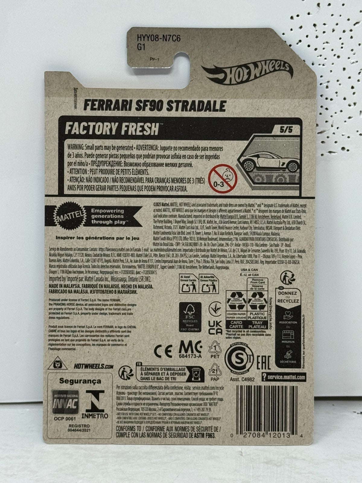 Hot Wheels Ferrari SF90 Stradale Factory Fresh 1:64 Diecast