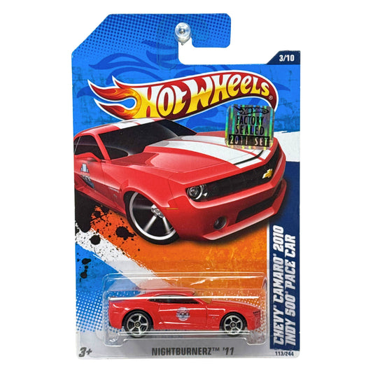 Hot Wheels Nightburnerz Chevy Camaro Indy 500 1:64 Diecast Factory Sealed Red