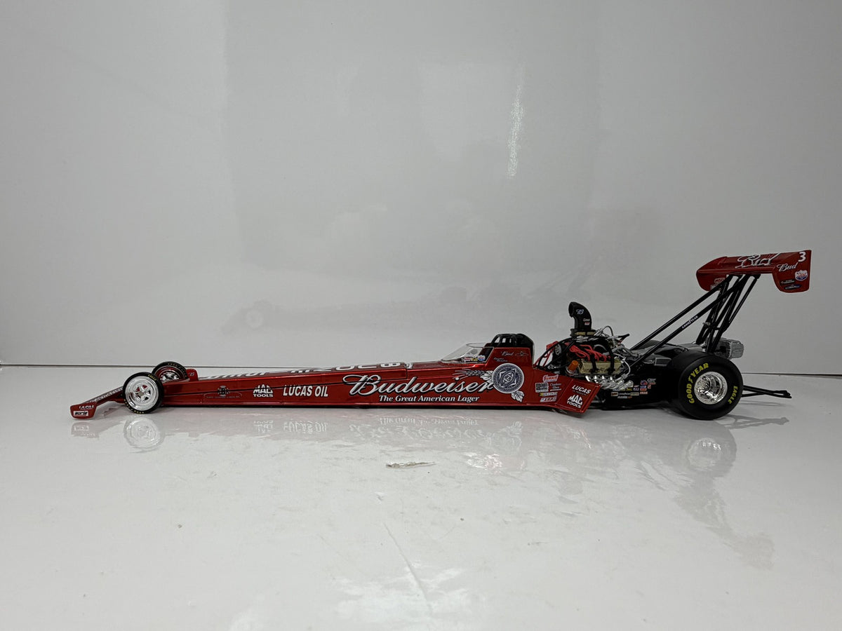 Action NHRA Bernstein Budweiser Top Fuel Dragster 1:24 Diecast Liquid Color