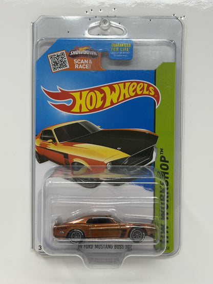 Hot Wheels Super Treasure Hunt 1969 Ford Mustang Boss Workshop 1:64 Diecast STH