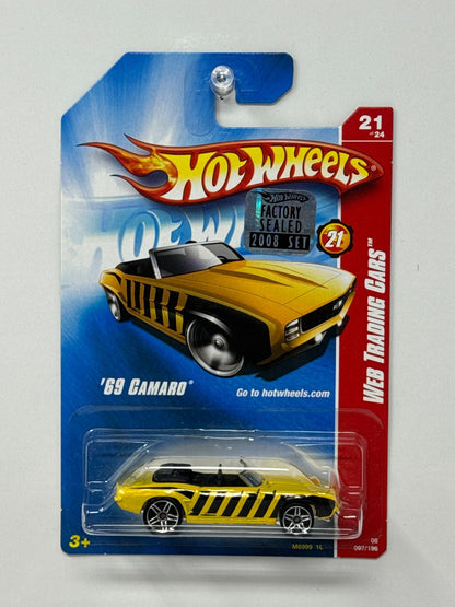 Hot Wheels Web Trading Cars 1969 Chevrolet Camaro 1:64 Diecast Factory Sealed V2