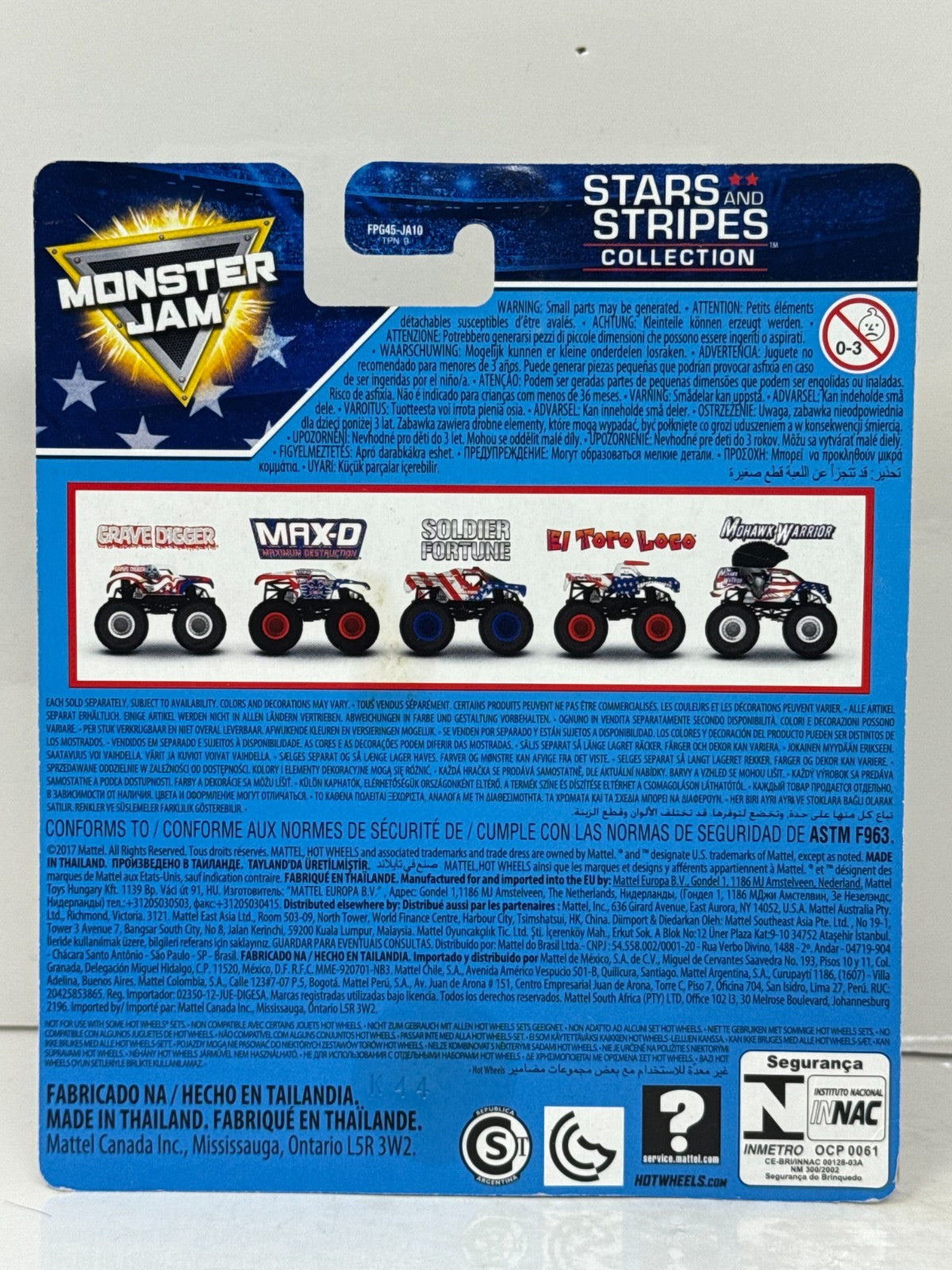 Hot Wheels Monster Jam Stars and Stripes Soldier Fortune 1:64 Diecast