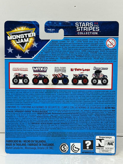 Hot Wheels Monster Jam Stars and Stripes Soldier Fortune 1:64 Diecast