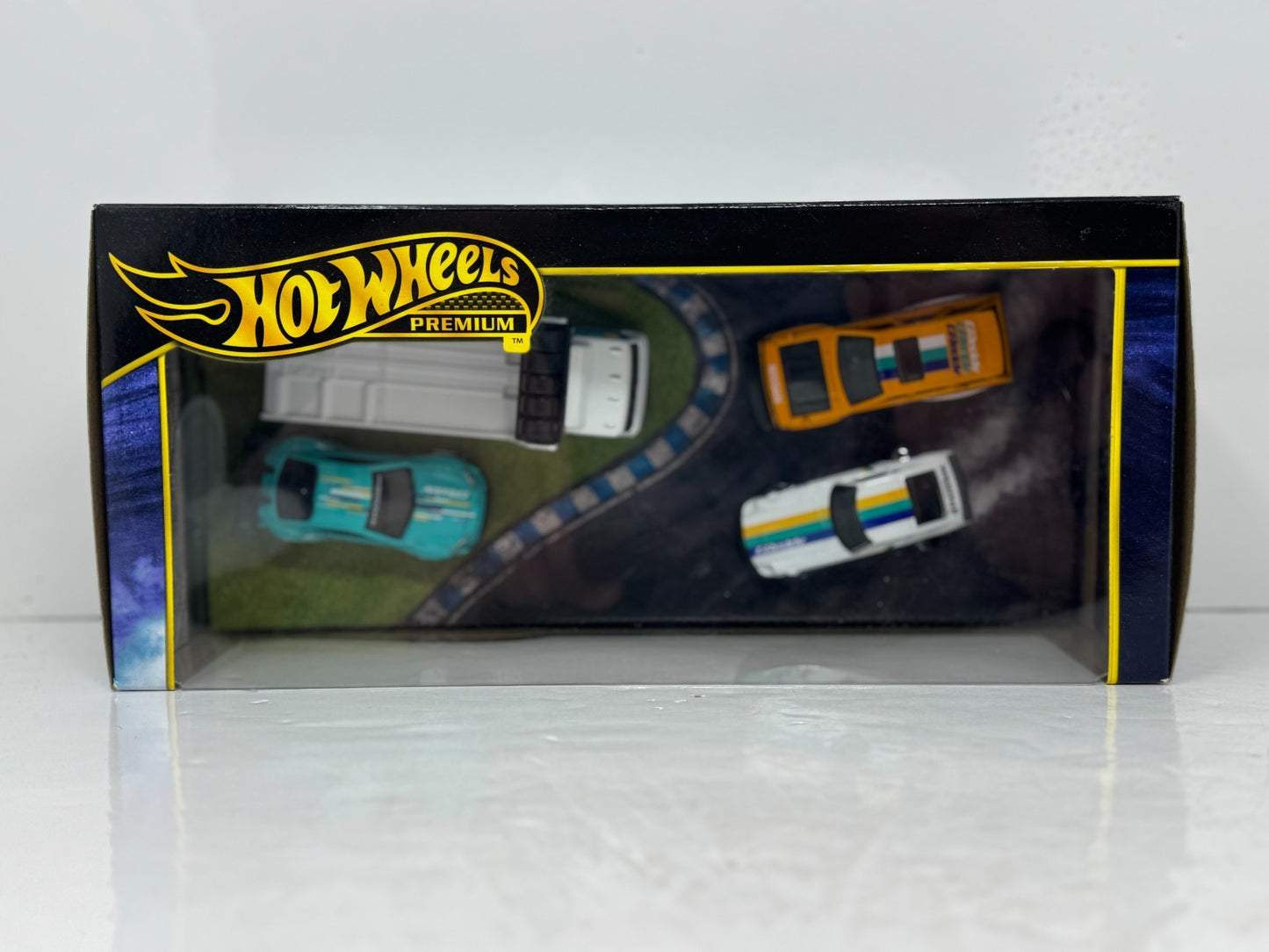 Hot Wheels Premium Greddy 4-Pack Collector Diorama Set 1:64 Diecast