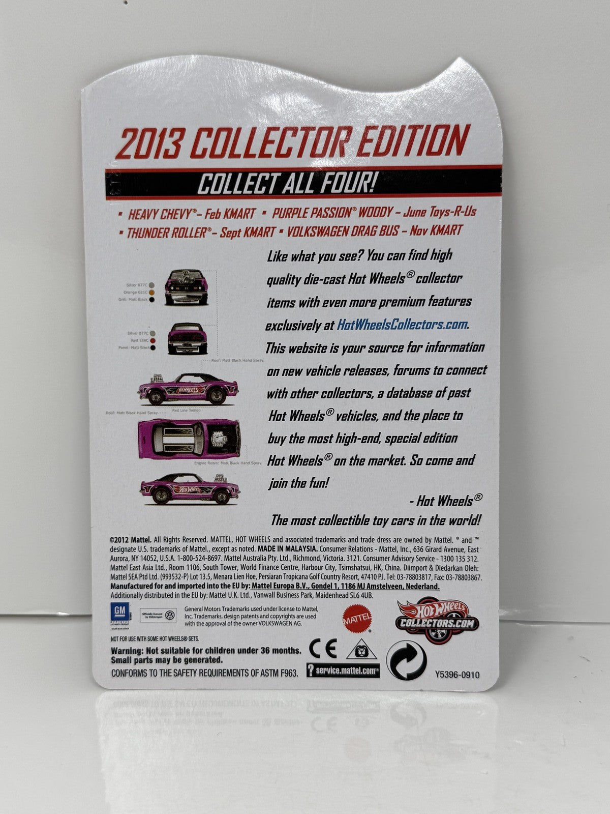 Hot Wheels 2013 Collector Edition Heavy Chevy K-Mart Mail In 1:64 Diecast