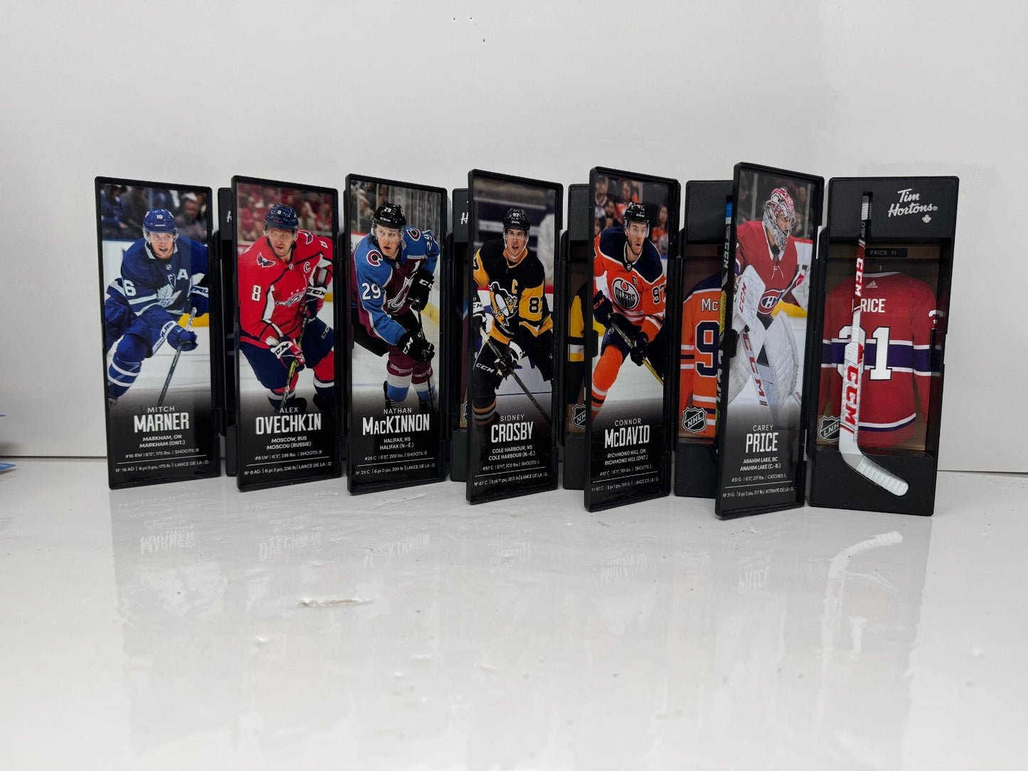 2019 2020 Tim Hortons NHL Collectible Mini Hockey Sticks Full Set (12) No Boxes