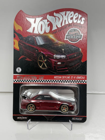 Hot Wheels RLC Red Line Club Selections Nissan Skyline GT-R BNR34 1:64 Diecast