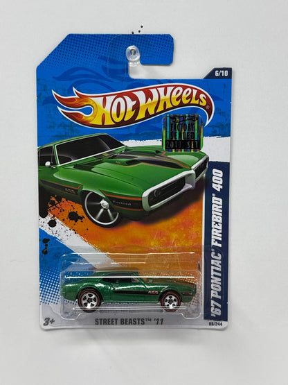 Hot Wheels Street Beasts 1967 Pontiac Firebird 400 1:64 Diecast Factory Sealed