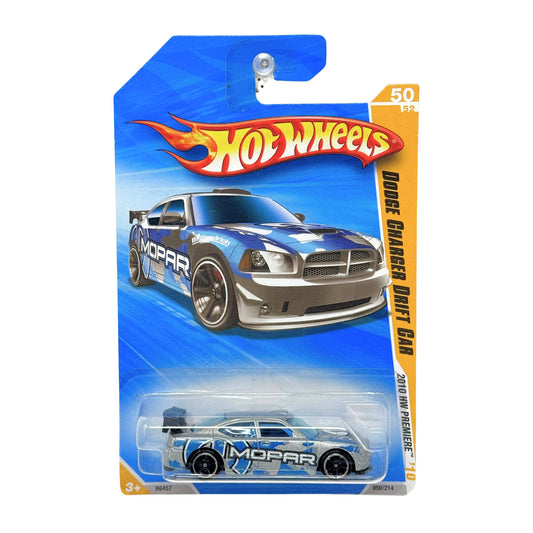 Hot Wheels Premiere Dodge Charger Drift Car 1:64 Diecast Blue Silver