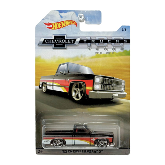 Hot Wheels Chevrolet Trucks 100 Years 1983 Chevy Silverado 1:64 Diecast