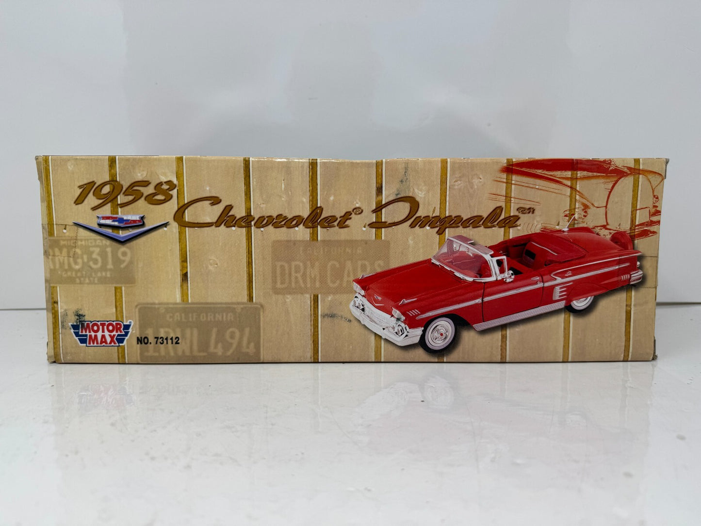 Motormax 1958 Chevrolet Impala Sierra Gold Metallic 1:18 Diecast