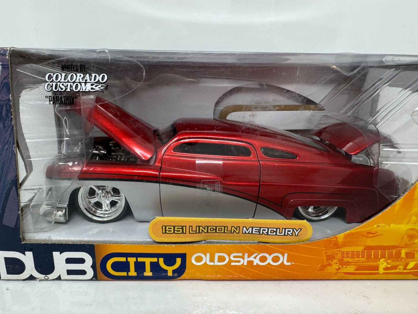 Jada Dub City OldSkool 1951 Lincoln Mercury 1:24 Diecast Colorado Custom Wheels