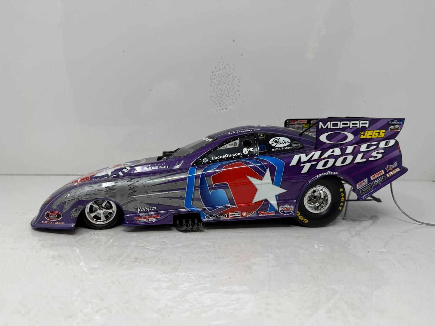 Milestone Whit Bazemore NHRA Matco Tools Iron Eagle Dodge Funny Car 1:16 Scale