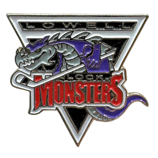 Lowell Lock Monsters AHL Hockey Team Logo Lapel Pin UDT1