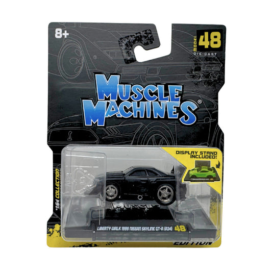 Muscle Machines Liberty Walk 1999 Nissan Skyline GT-R R34 1:64 Diecast