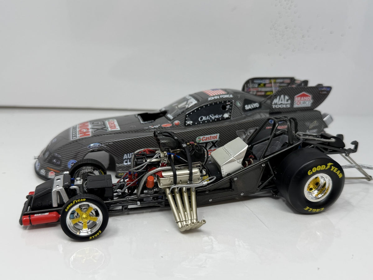 Action NHRA John Force Castrol 2008 Mustang Carbon Fiber 1:24 Diecast