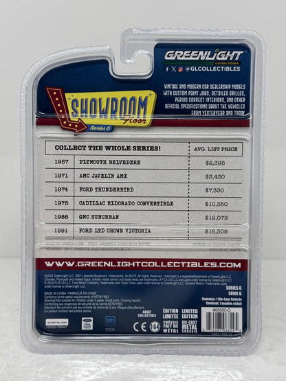 Greenlight Showroom Floor 1975 Cadillac Eldorado GREEN MACHINE 1:64 Diecast