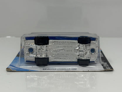 Hot Wheels Rod Squad 1969 Dodge Charger 500 1:64 Diecast Short Card Blue