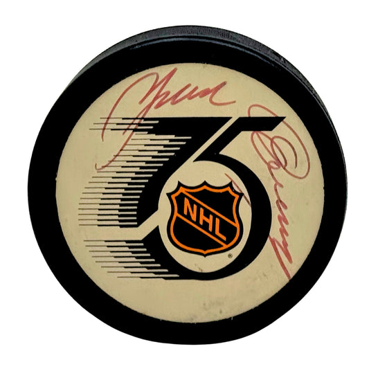 Yvan Cournoyer Signed NHL Autograph Puck Auto