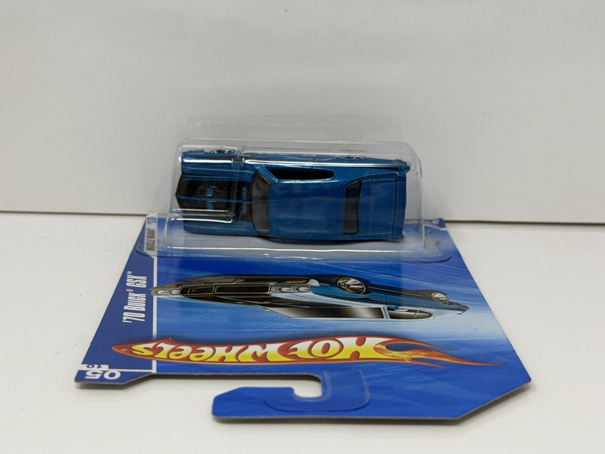 Hot Wheels Muscle Mania 1970 Buick GSX 1:64 Diecast Blue V2