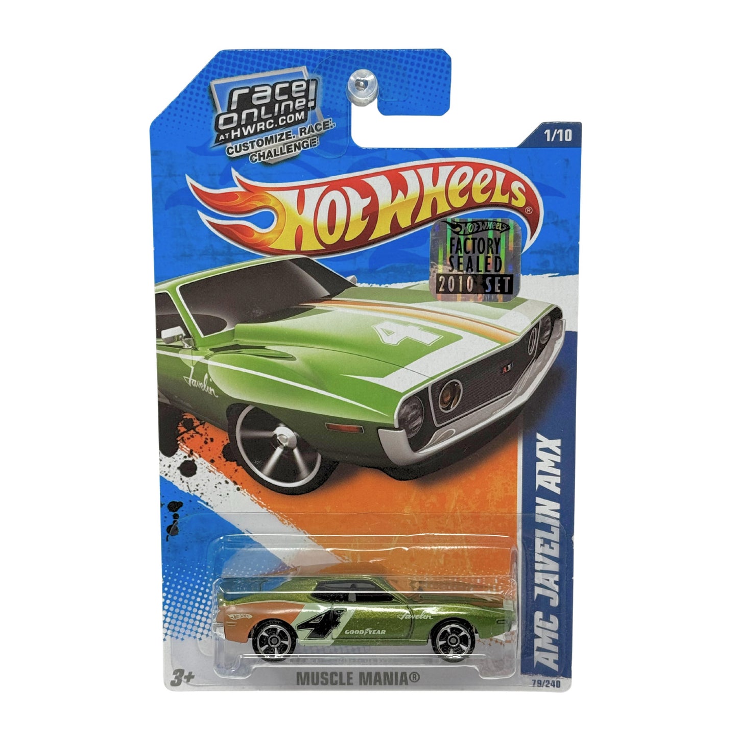 Hot Wheels Muscle Mania AMC Javelin AMX 1:64 Diecast Factory Sealed
