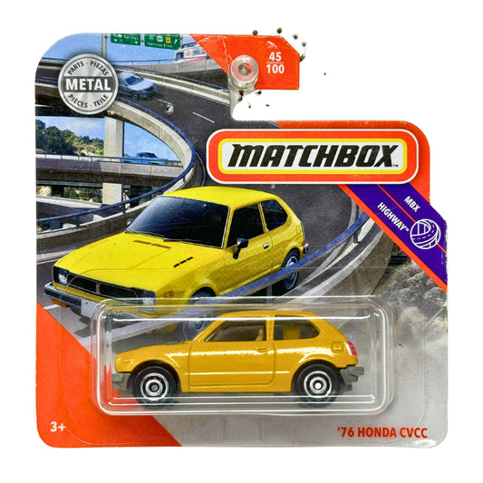 Matchbox MBX Highway 1976 Honda CVCC 1:64 Diecast Short Card