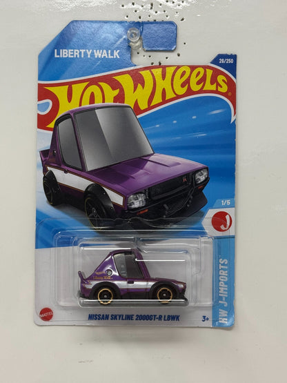 Hot Wheels HW J-Imports Nissan Skyline 2000GT-R LBWK Liberty Walk JDM 1:64 Diecast