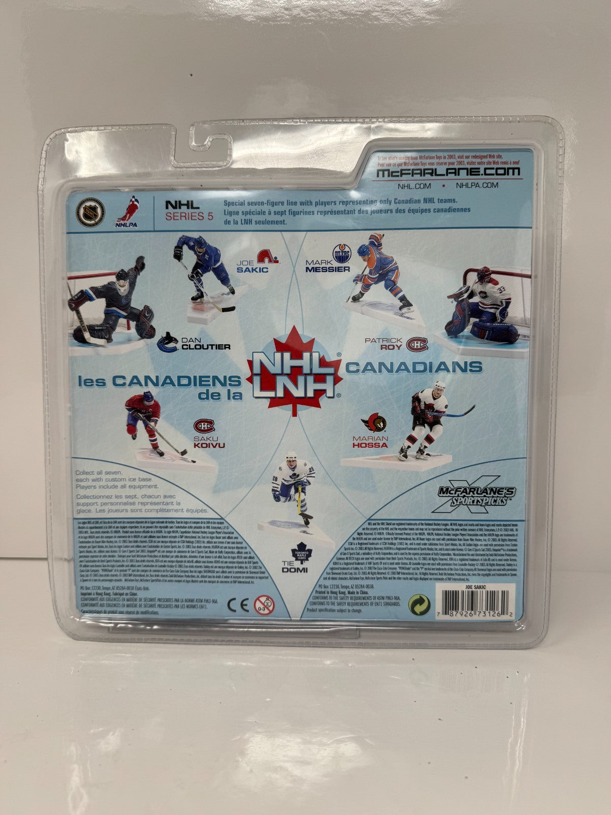 McFarlane NHL Quebec Nordiques Joe Sakic Series 5 Variant Figure