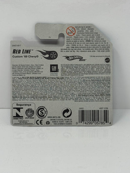 Hot Wheels Red Line Custom 1969 Chevy Pickup 1:64 Diecast Short Card