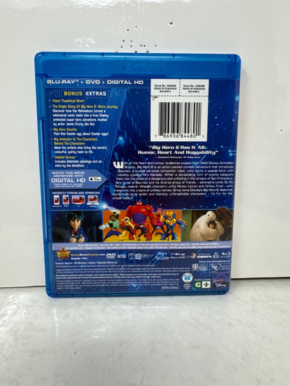 Big Hero 6 (Blu-ray) Disney Animated Superhero Family Movie