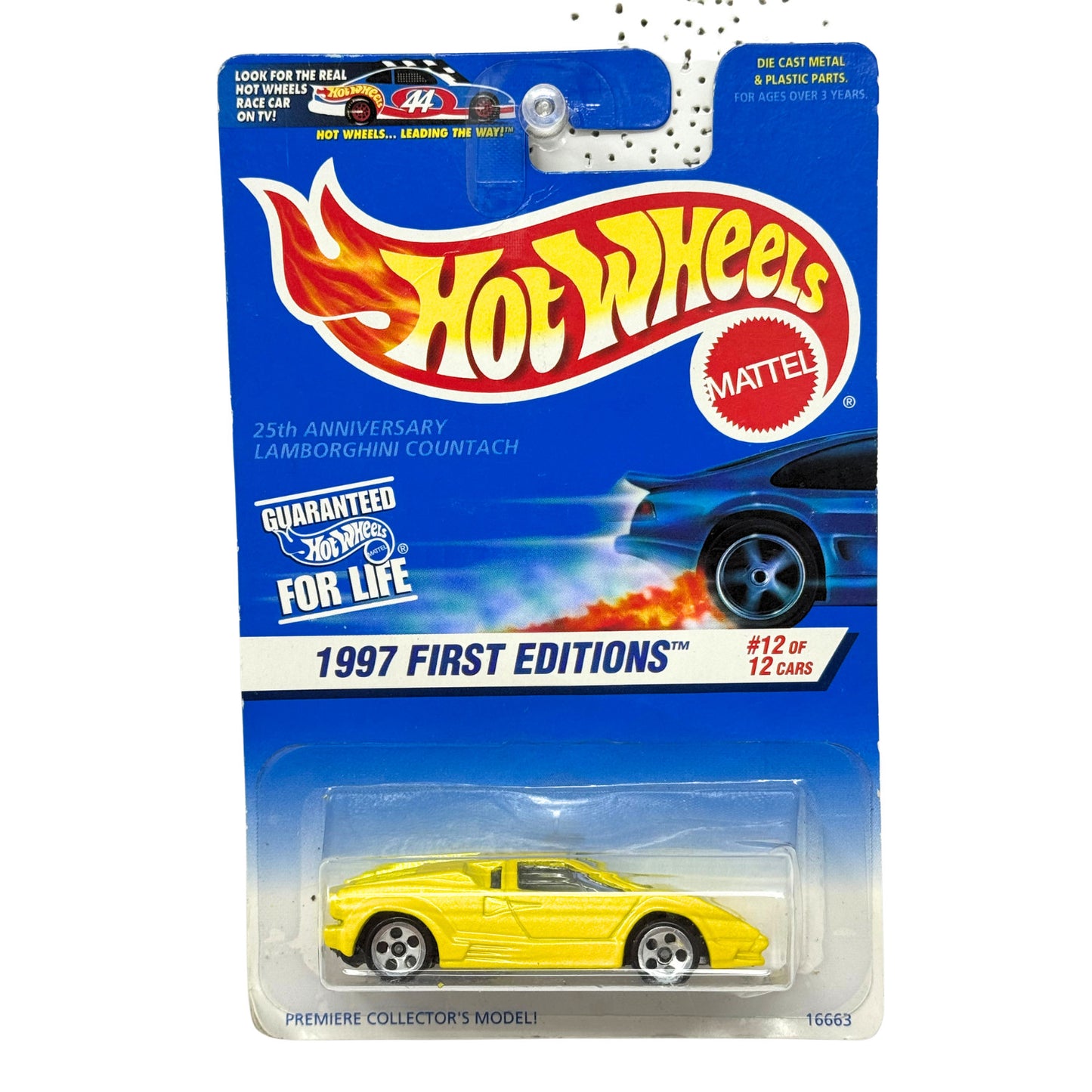 Hot Wheels First Editions Lamborghini Countach 1:64 Diecast Yellow