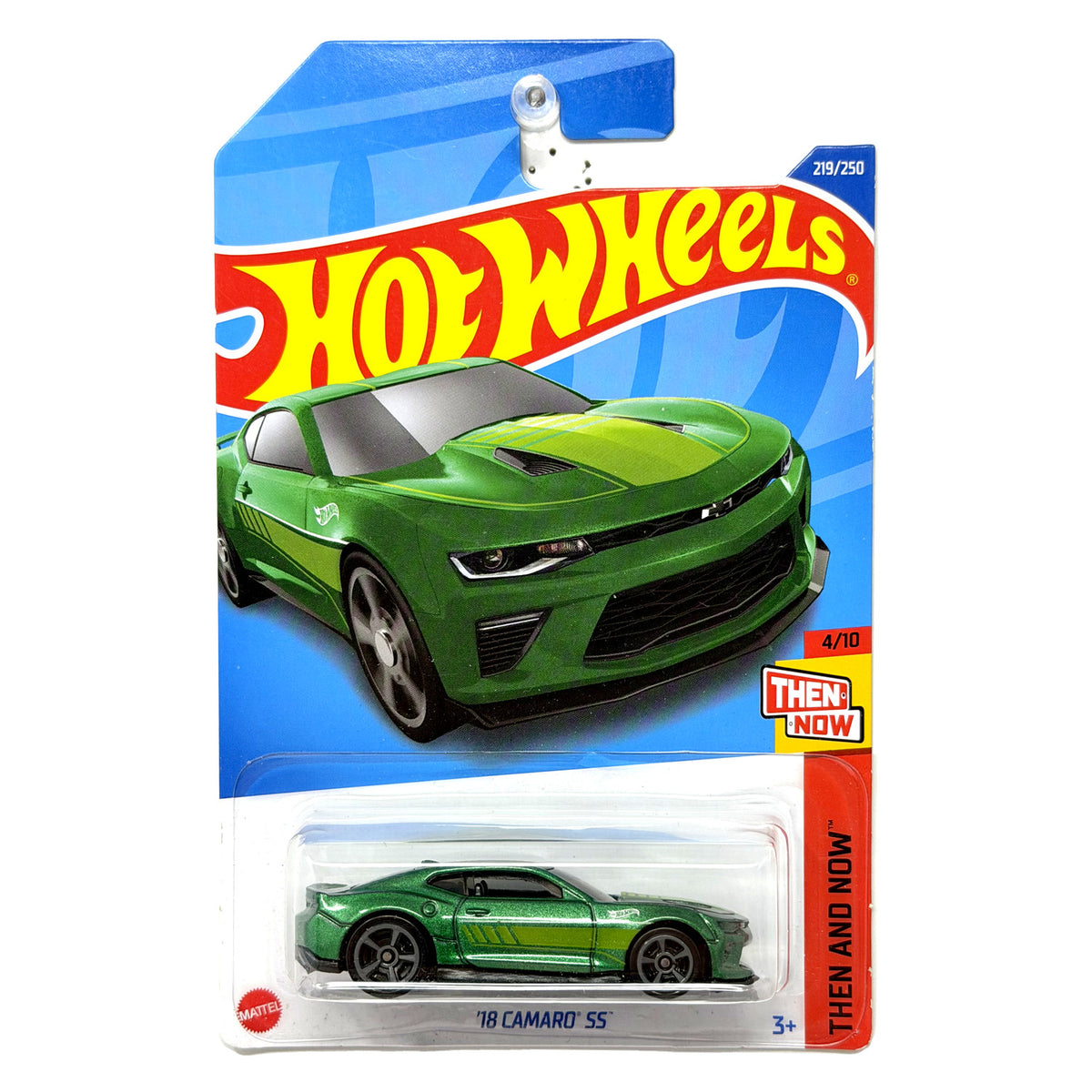 Hot Wheels Then and Now 2018 Chevrolet Camaro SS 1:64 Diecast Green