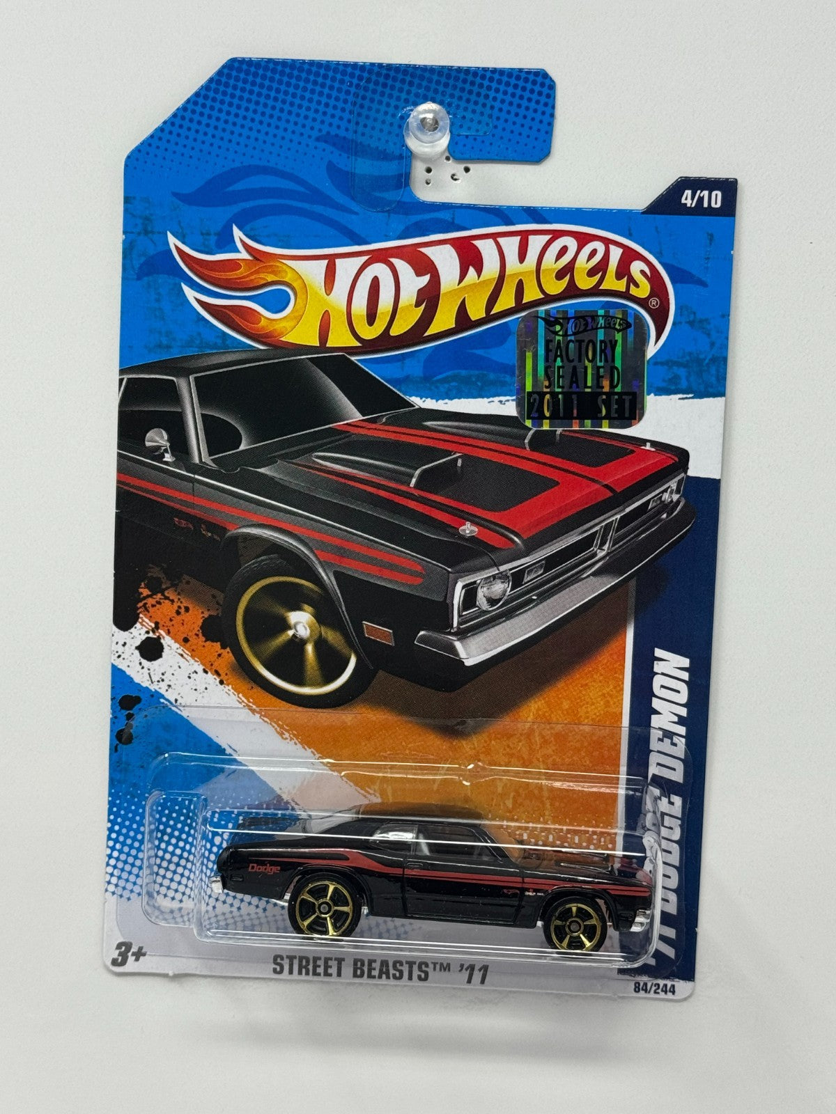 Hot Wheels Street Beasts 1971 Dodge Demon 1:64 Diecast Factory Sealed Black