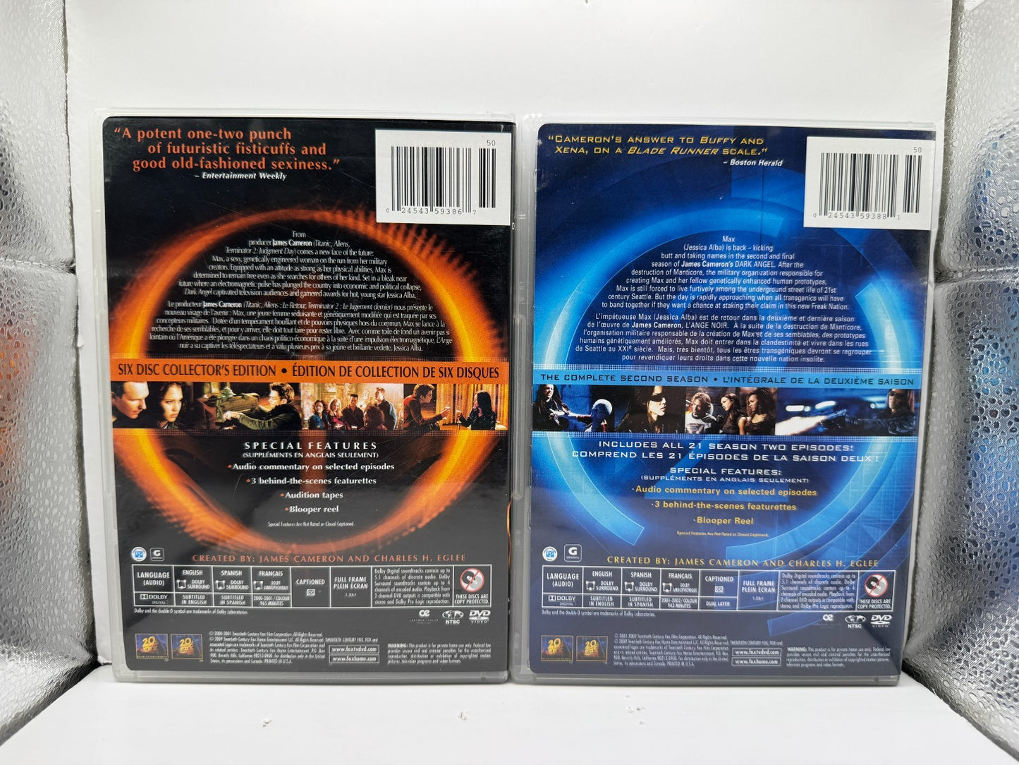 Dark Angel Season 1 & 2 Complete Series (DVD) Jessica Alba Sci-Fi