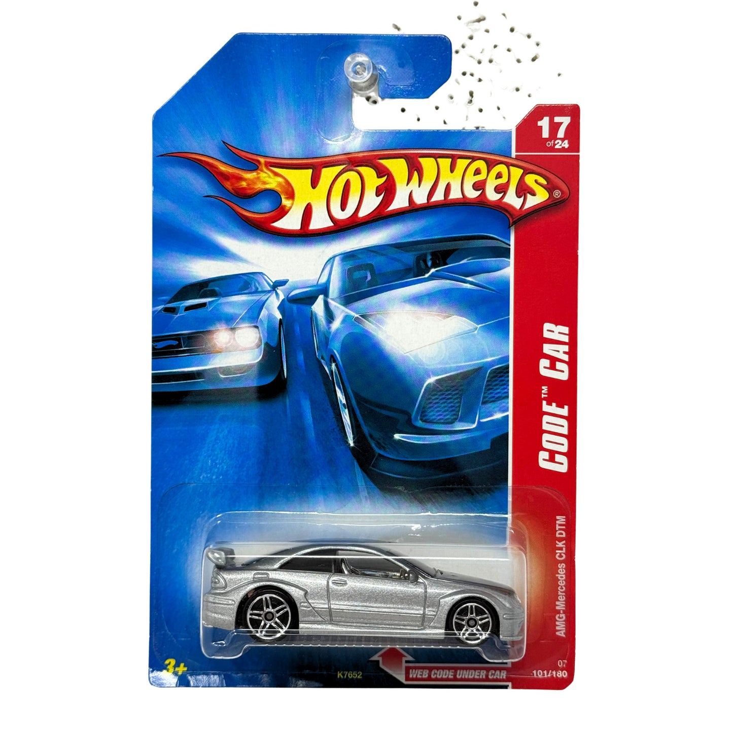 Hot Wheels Code Car AMG-Mercedes CLK DTM 1:64 Diecast Silver