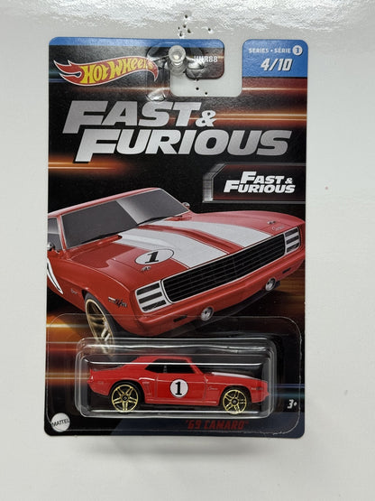 Hot Wheels Fast & Furious 1969 Camaro 1:64 Diecast