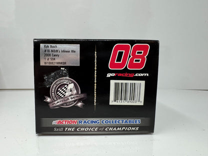 Action NASCAR #18 Kyle Busch M&M's Infineon Win 2008 Toyota Camry 1:24 Diecast
