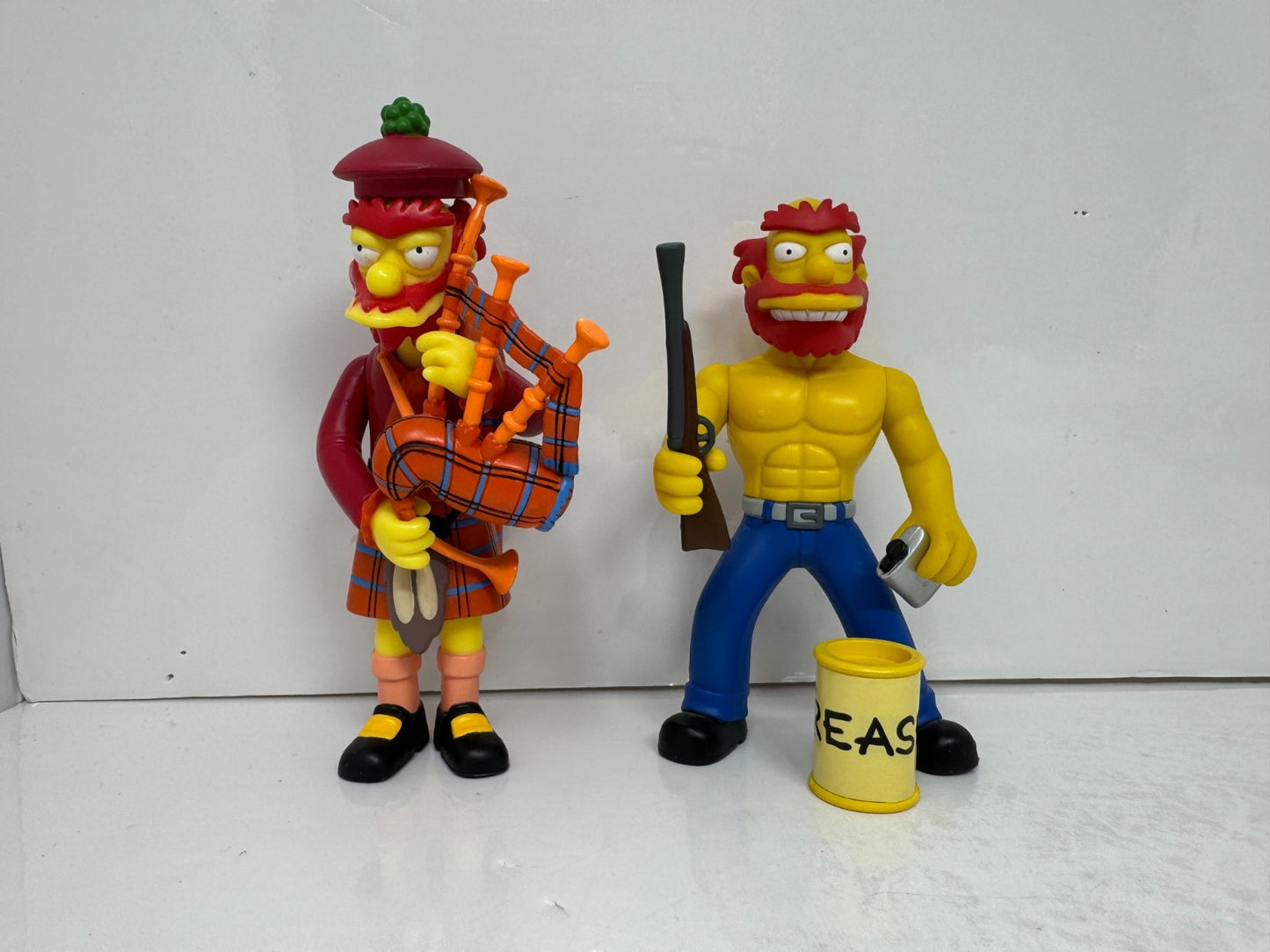 Simpsons World of Springfield Kilted Willie & Ragin Willie Figures Set Playmates