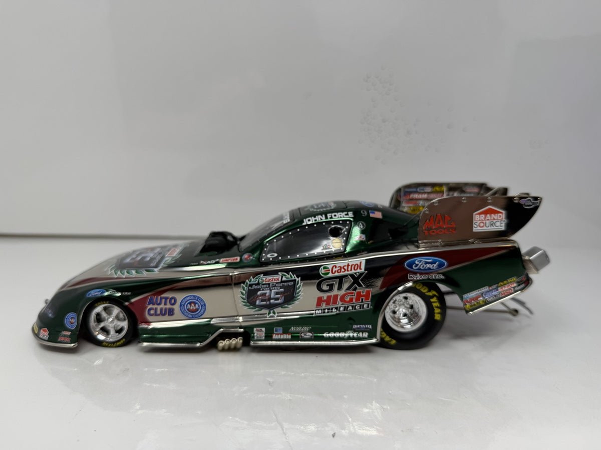 Action NHRA John Force Castrol 25th Anniversary 2010 Mustang 1:24 Diecast