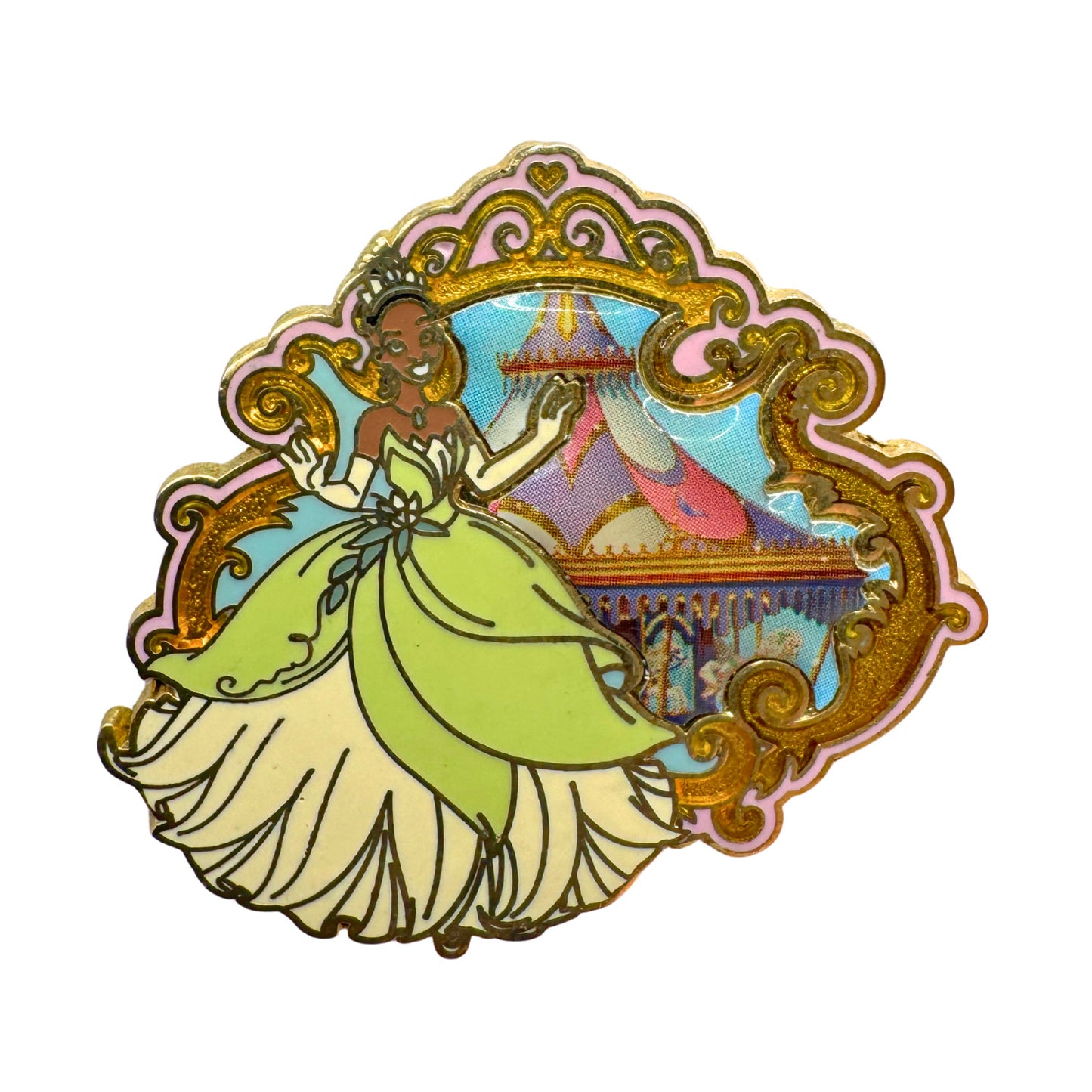 Disney Princess Tiana Carousel Starter Set Princess and the Frog Trading Pin DC1