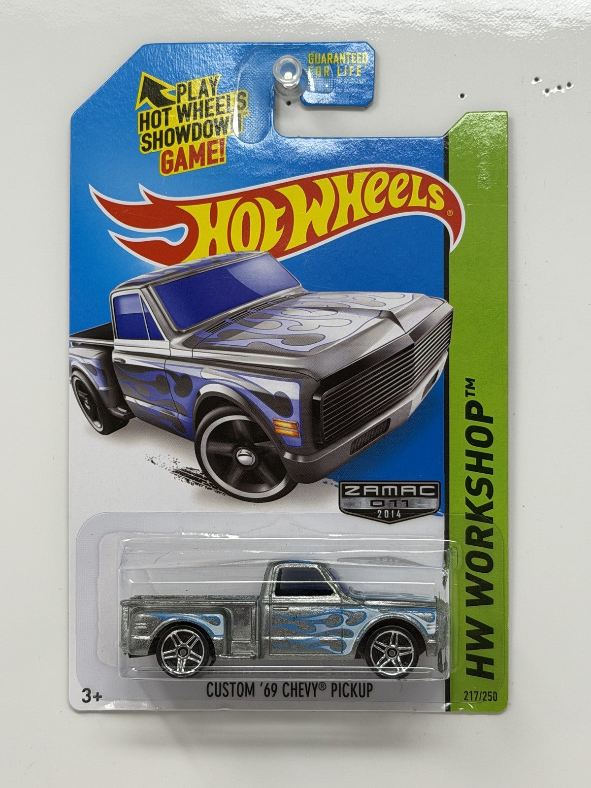 Hot Wheels ZAMAC HW Workshop Custom 1969 Chevy Pickup 1:64 Diecast