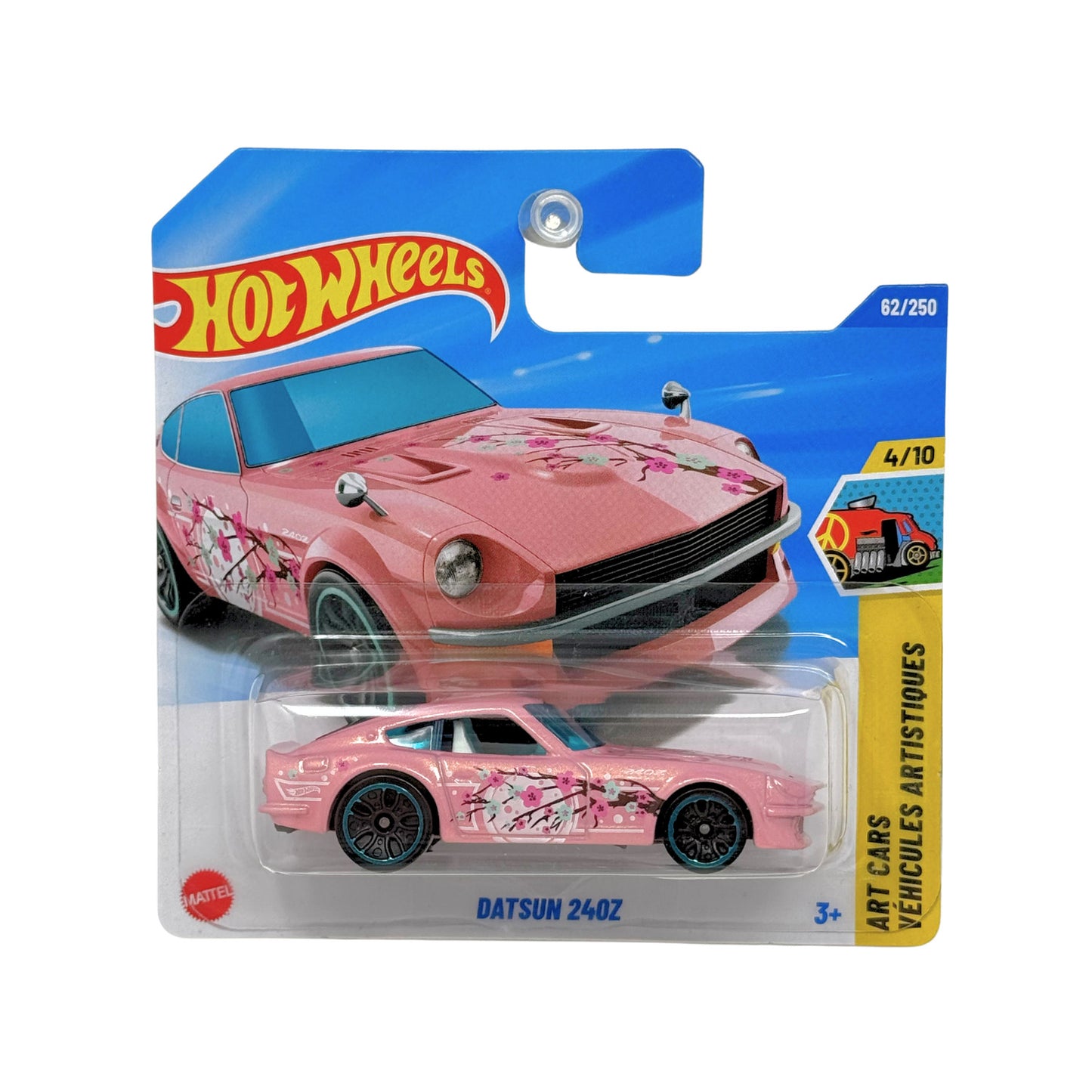 Hot Wheels Art Cars Datsun 240Z 1:64 Diecast Short Card Pink